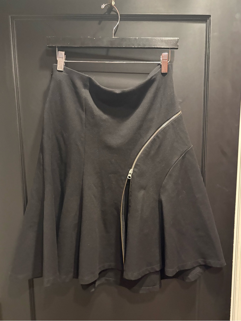Alexander Mc queen fit flare zipper skirt size large